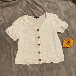 White shirt kinda v neck